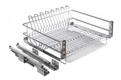 Drainer GTV MOVIX drawer, 600, soft-close, without guides, front fastening, chrome