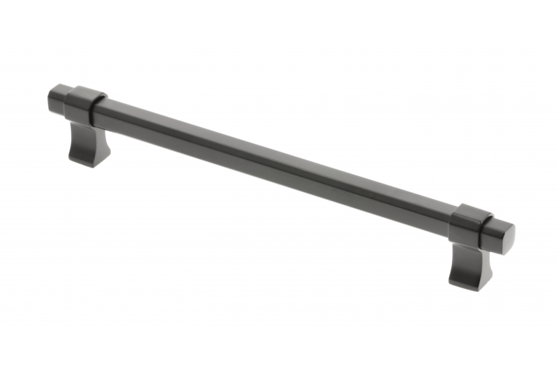 Furniture handle GTV IMPERIAL, C=192 mm, L=226 mm, ZnAl, matt black