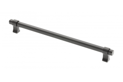 Furniture handle GTV IMPERIAL, C=256 mm, L=290 mm, ZnAl, matt black