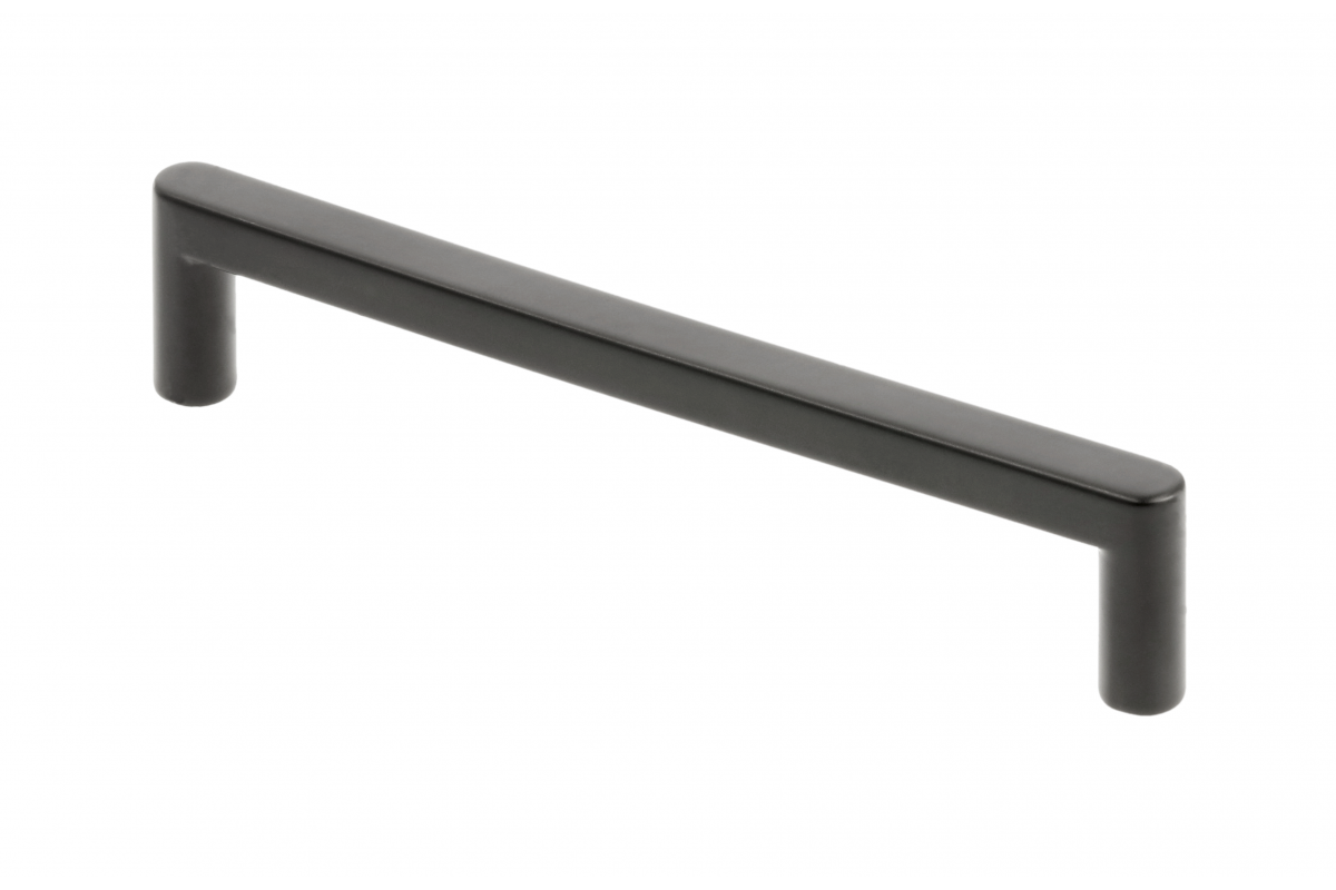 Furniture handle GTV NYXA, C=128 mm, L=138 mm, ZnAl, matt black
