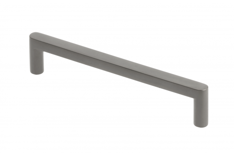 Furniture handle GTV NYXA, C=128 mm, L=138 mm, ZnAl, light graphite