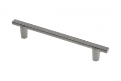 Furniture holder GTV RAY, C=128 mm, L=168 mm, ZnAl, light graphite
