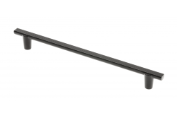 Furniture handle GTV RAY, C=192 mm, L=232 mm, ZnAl, black matt