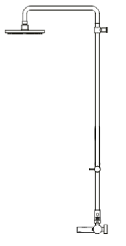 Waterevolution Flow thermostatische drie-weg douchemengkraan met hand- en hoofddouche chroom 250mm T131TN2501