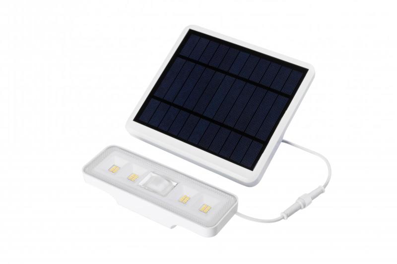 Zonne-verlichtingsarmatuur met bewegings- en schemeringsdetector DAVOS, LED, 1000lm, 4000K, 2000mAh, IP54, wit