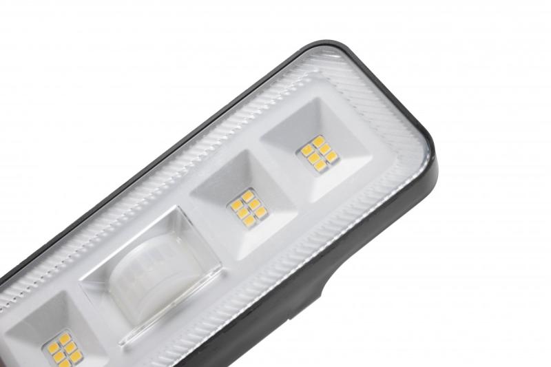 Zonne-lichtarmatuur met bewegings- en schemersensor DAVOS, LED, 1000lm, 4000K, 2000mAh, IP54, zwart