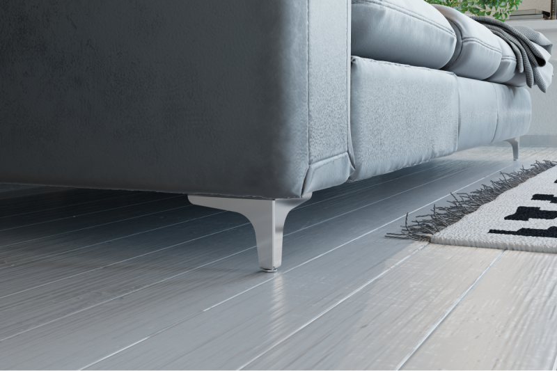 Stalen voet STGY 135x135 h=100mm matzwart