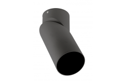 Plafondlamp VIRGO, max. 250V, 50/60Hz, 57x152mm, IP20, max. 20W, Rond, Zwart