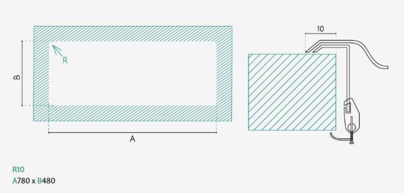 Banka Centurio 20 RVS dubbele Spoelbak opbouw 80x50cm 1208970026