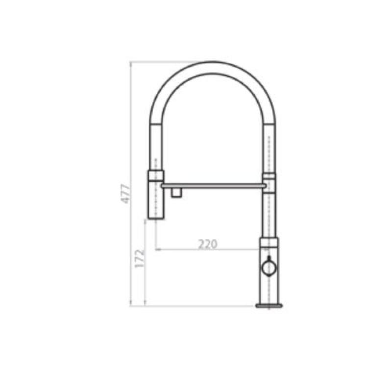 Ausmann Claridge 3-Weg Keukenmengkraan met Flexibele Uitloop en Gefilterd Water – Chroom - 1208970091