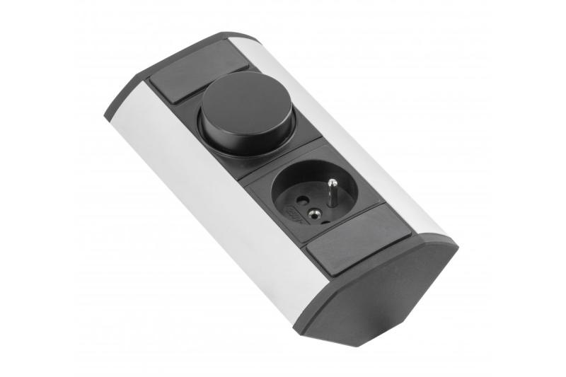 MINI hoekverlengstuk met CCT-regelaar en stopcontact met aarding 230V 16A