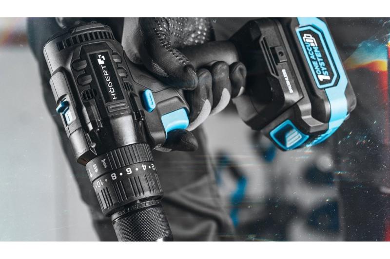 Högert Accuklopboormachine 18V voor baksteen, steen, hout, metaal