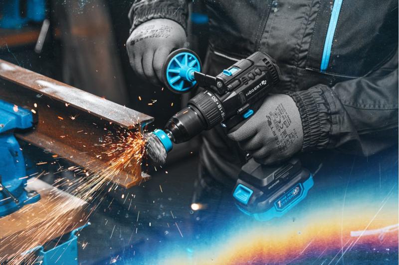 Högert Borstelloze accu klopboormachine 18V voor baksteen, steen, hout, metaal en kunststof