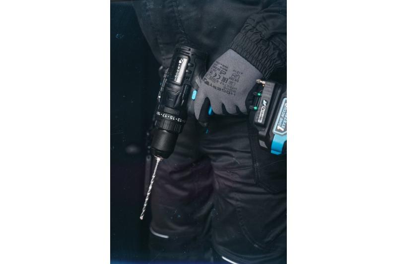 Högert krachtige accuklopboormachine, borstelloos, 18V