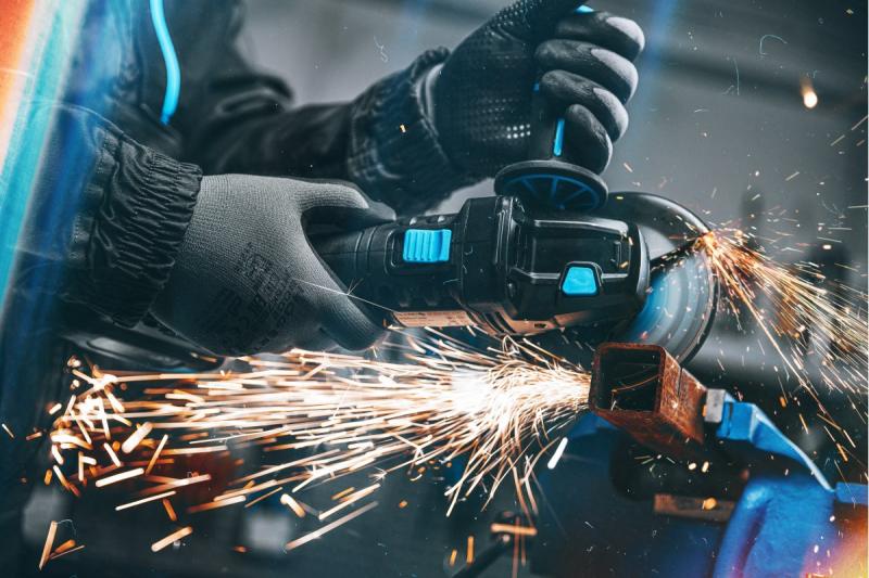 HÖGERT Kabelloze haakse slijper 125MM 18V - zonder accu