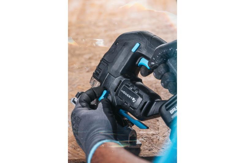 HÖGERT accu-decoupeerzaag, 18V, antivibratiehandgreep - zonder accu