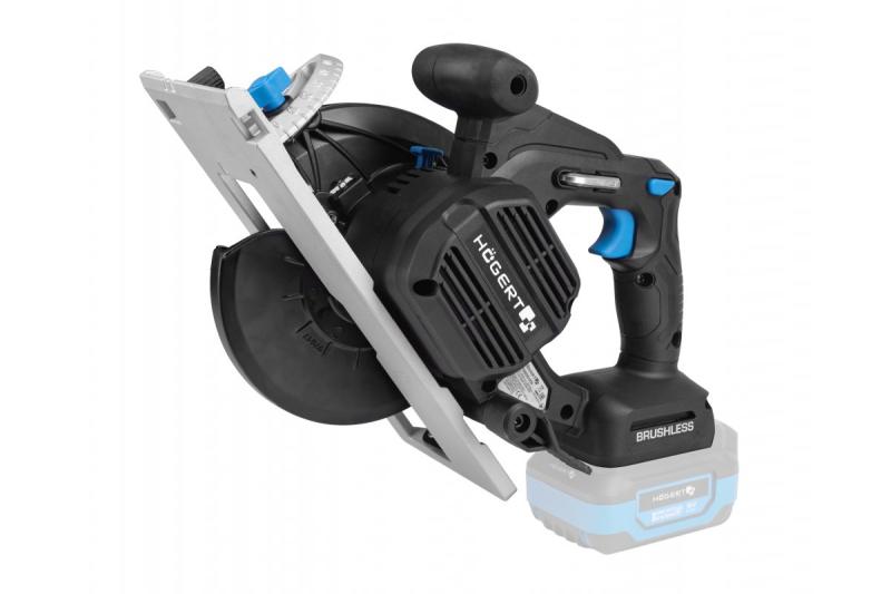 HÖGERT accu cirkelzaag, 18V, zonder accu, stofzuigeraansluiting