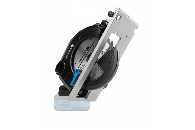 HÖGERT accu cirkelzaag, 18V, zonder accu, stofzuigeraansluiting