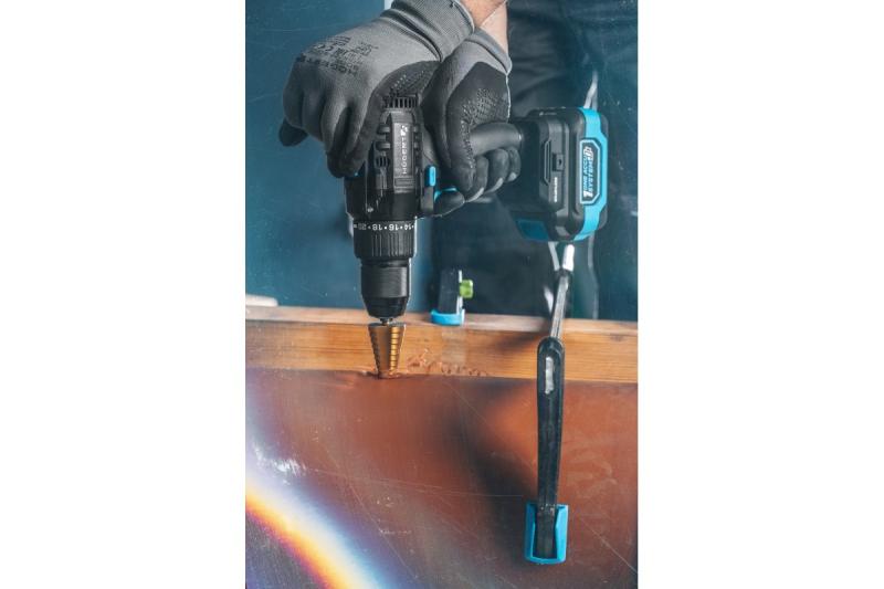 HÖGERT Brushless accuschroevendraaierset, 18V, met bithouder, bitmagazijn, oplader en accu