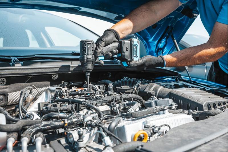 HÖGERT accuslagmoersleutelset 200 Nm 18V met borstelloze motor