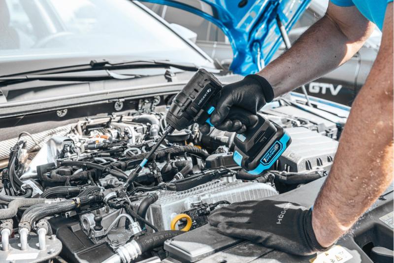 HÖGERT accuslagmoersleutelset 200 Nm 18V met borstelloze motor