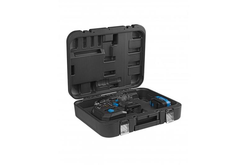 HÖGERT accu-slagmoersleutelset, borstelloos, 18V, met accu, oplader