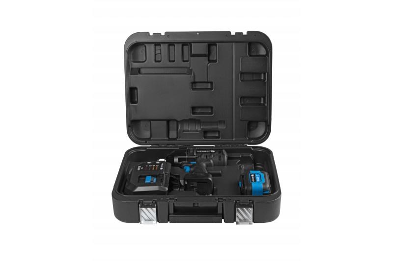 HÖGERT accu-slagmoersleutelset, borstelloos, 1000 Nm, 18V met accu, oplader