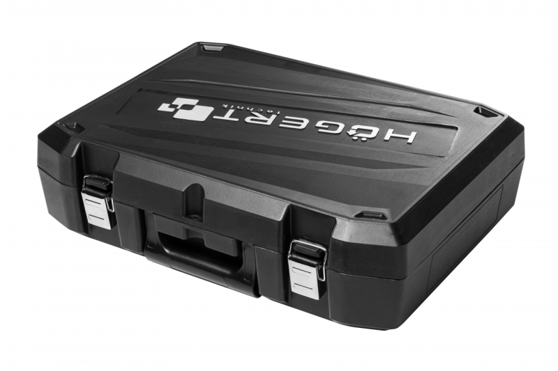 HÖGERT accu-slagmoersleutelset, borstelloos, 1000 Nm, 18V met accu, oplader