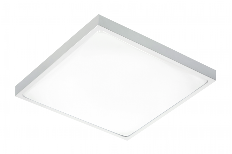 ALTAR LED Plafondlamp, 295x295mm, 4000K, 24W, 1680lm, AC180-250V, 50/60 Hz, PF>0.5, IP54, grijs, 3 jaar garantie