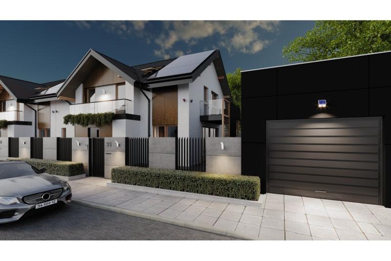 Zonnevloedlicht met bewegings- en schemersensor GUARDOS, LED, 300lm, 6400K, 1200mAh, IP65, dummycamera