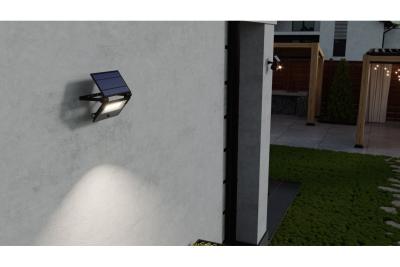 Zonnevloedlicht LUMOS II, LED, 3000lm, 6400K, 2x2600mAh vervangbaar, IP65, zwart