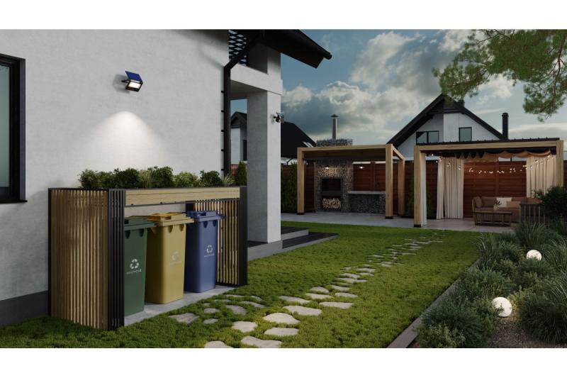 Zonnevloedlicht LUMOS II, LED, 3000lm, 6400K, 2x2600mAh vervangbaar, IP65, zwart