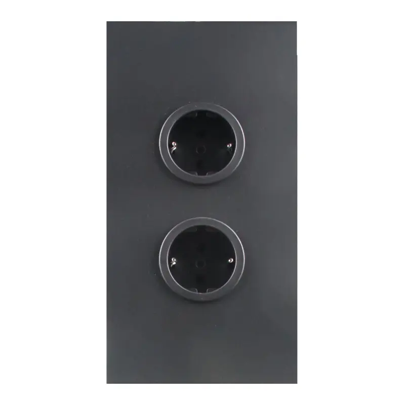 Indux Corner Еnergiezuil met 2 Stopcontacten Randaarde Zwart 1208970642