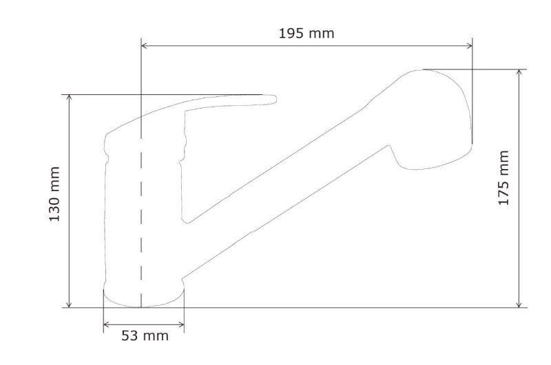 Graniteland Rhea Keukenmengkraan  Wit met Uittrekbare Uitloop en Dubbel-Functie Handdouche 1208970714