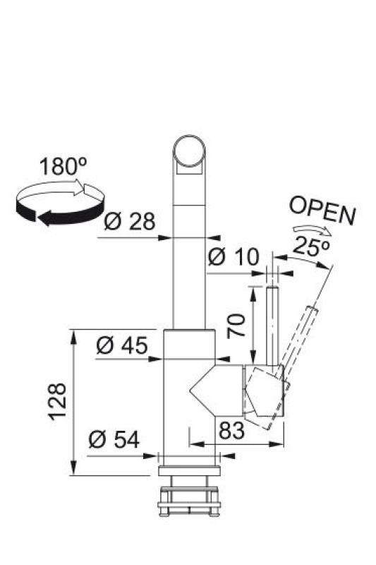 Franke Smart Glenda Keukenkraan RVS Uittrekbare Uitloop 115.0706.986