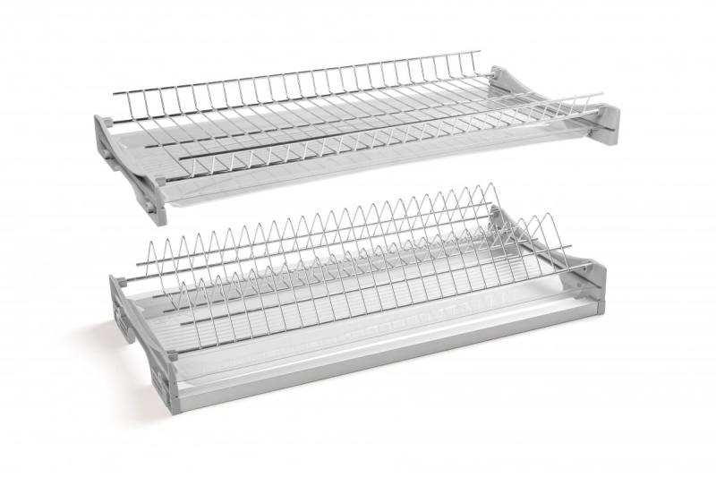 Drainer GTV BASIC 3, twee niveaus, kast 500, voor platen van 16 - 18 mm, 2x lade, chroom