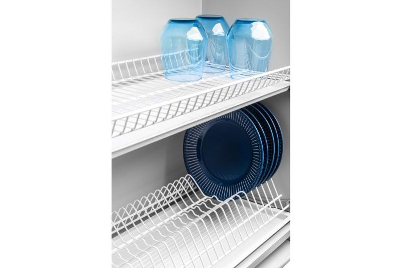 Drainer GTV BASIC 3, twee niveaus, kast 600, voor 16 - 18 mm panelen, 2x lade, wit.