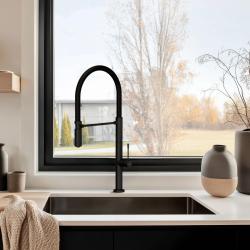 Pure.Sink Exclusivo Gun metal spoelbak 50x40 cm 10mm radius onderbouw, vlakbouw en opbouw PEX5040-61