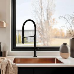Pure.Sink Exclusivo Koperen spoelbak 50x40 cm 10mm radius onderbouw, vlakbouw en opbouw PEX5040-62