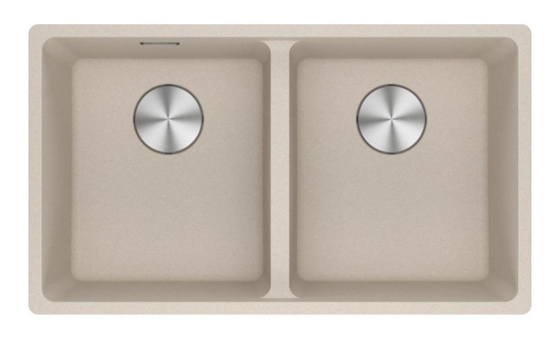 Franke Maris MRG 120-35-35 Fragranite Coffee cream dubbele spoelbak onderbouw 125.0725.661