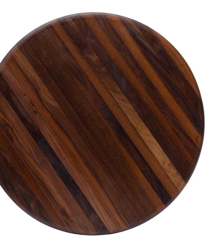 Woodsea Butcher Round  -  Walnoot Houten Snijplank Rond Ø50 cm 1208971533