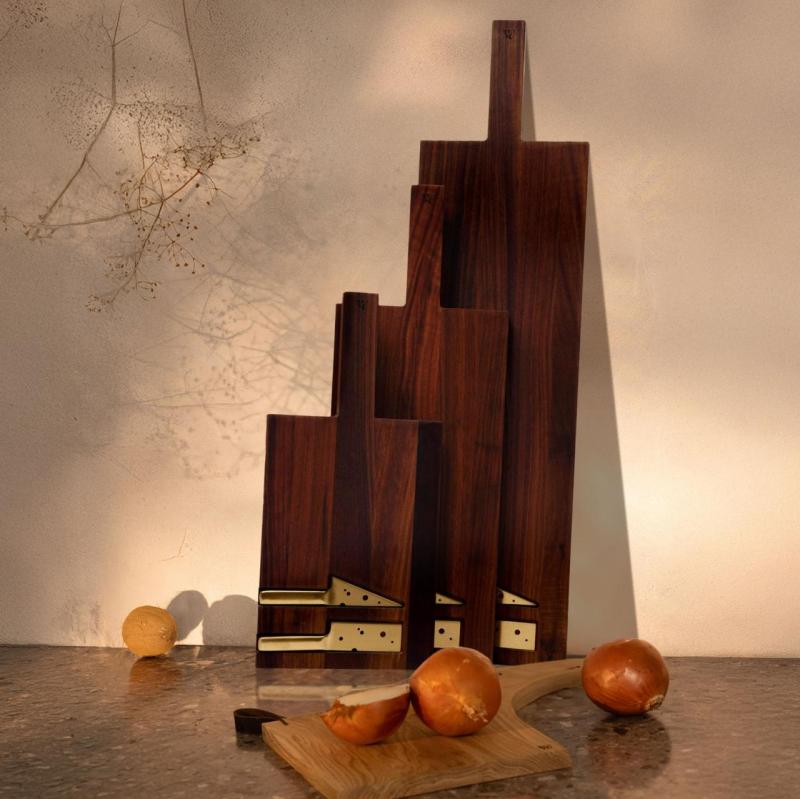 Woodsea Cheese Walnut M - Walnoothouten Kaasplank 55x20cm 1208971559