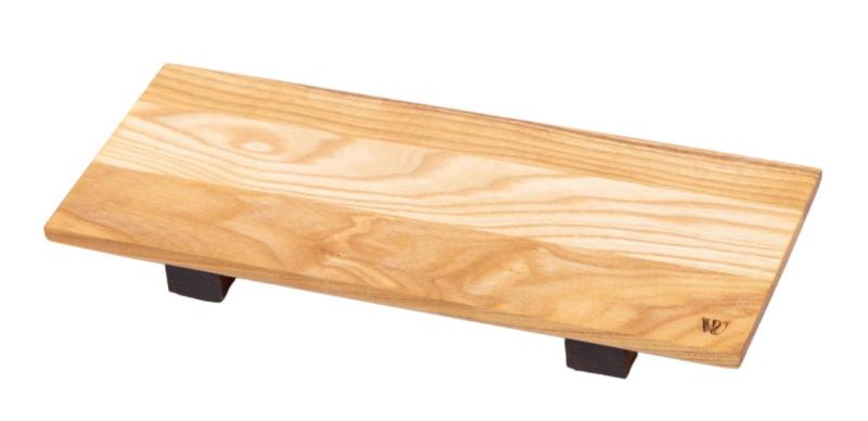 Woodsea Sushi S - Essenhouten Sushiplank met walnotenhouten pootjes 30x12 cm 1208971584