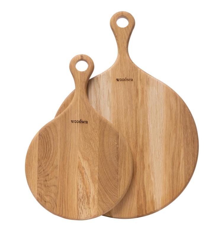 Woodsea Native M - Eikenhouten Pizzaplank Rond Ø35x2 cm 1208971612