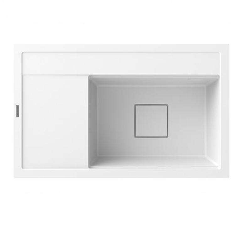 Graniteland Seta Granieten Witte Spoelbak opbouw 80x50 cm 1208971618