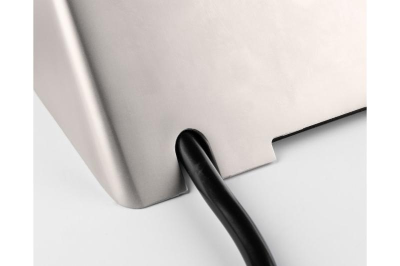 Meubelstopcontact SOFITO, 2xSHUKO, USB A+C, kabel 1,5 m, roestvrij staal