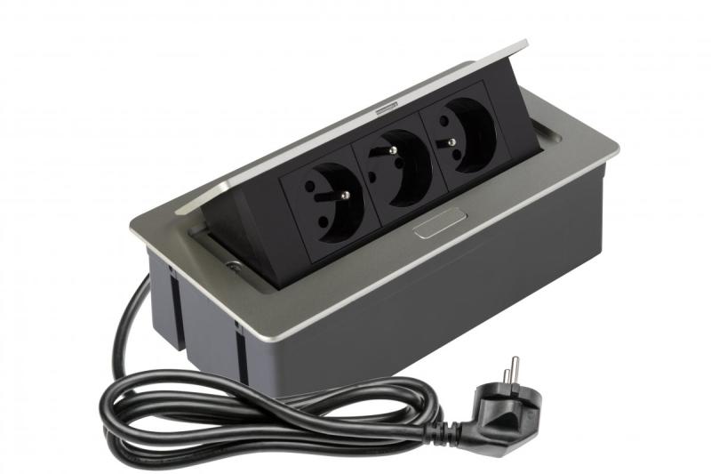 SOFT uittrekbaar stopcontact, stroomkabel 1,5m