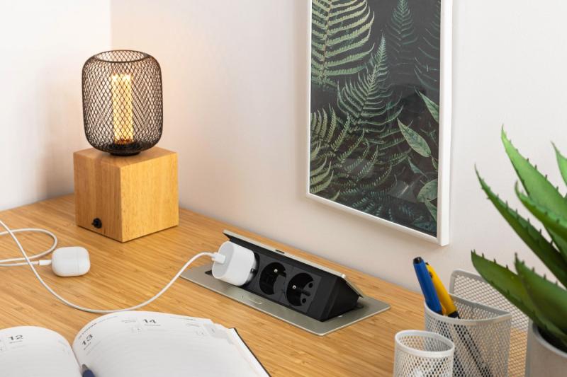 SOFT uittrekbaar stopcontact, stroomkabel 1,5m