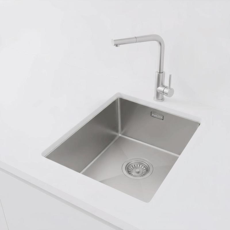Pure.Sink Luxion Stainless steel sink 36x40 cm undermount, flush mount, and top mount  PLX3640-02