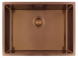 Pure.Sink Luxion Koperen spoelbak 55x40 cm onderbouw, vlakinbouw en opbouw PLX5540-62